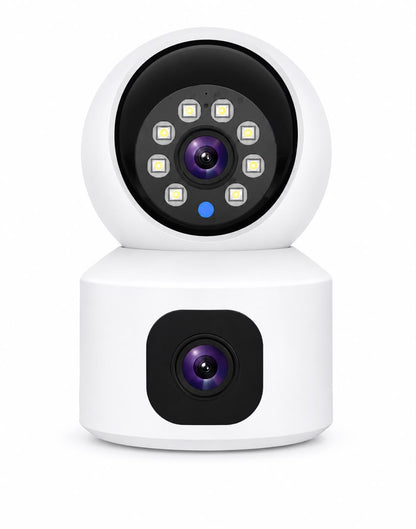 Caméra de Surveillance Intelligente Wi-Fi Double Objectif