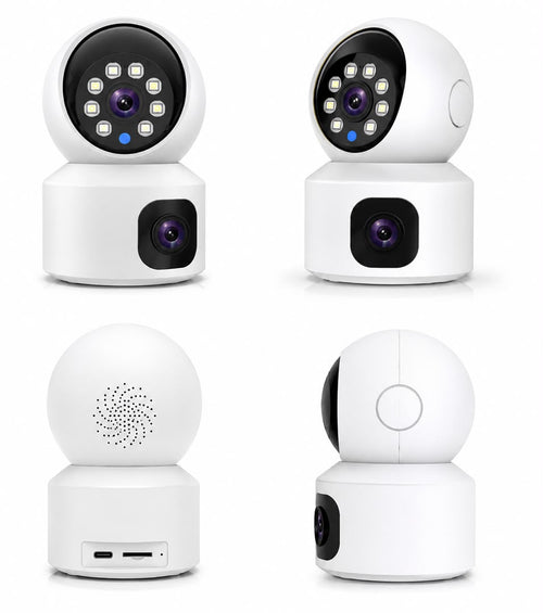 Caméra de Surveillance Intelligente Wi-Fi Double Objectif